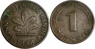 Deutschland 1 Pfennig Germany 1 Pfennig 1948 F XF J#376 -