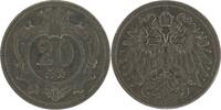 Österreich 20 Heller Austria 20 Heller 1907 XF KM#2803 -