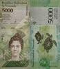 Venezuela 5000 Bolivares 2017 Venezuela 5000 Bolivares 2017 Luisa Cacere... 10,00 EUR  zzgl. 5,00 EUR Versand
