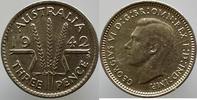 AUSTRALIA 3 PENCE GEORG VI KM#37 -