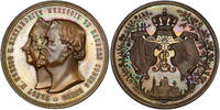 Germany Medal Saxe-Coburg-Gotha. Karl Alexander bronzed Specimen Golden Wedding Anniversary