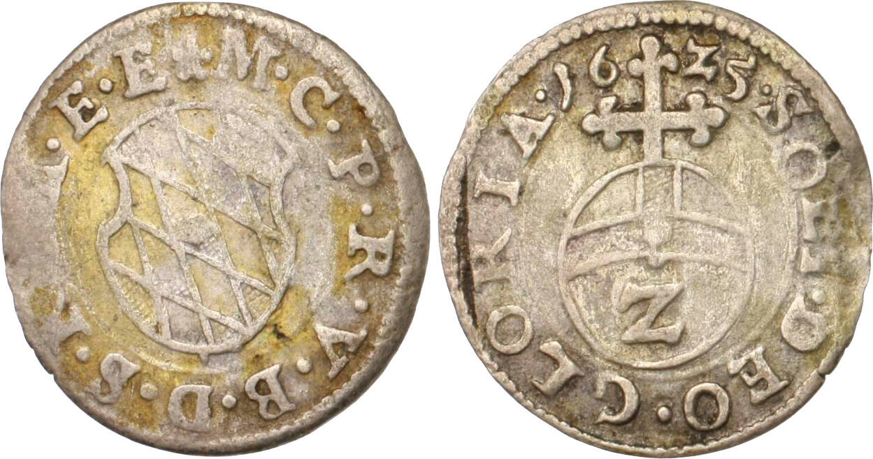 Bayern 2 Kreuzer 1625 Maximilian I., Als Kurfürst (1623-1651) Ss+ | MA ...