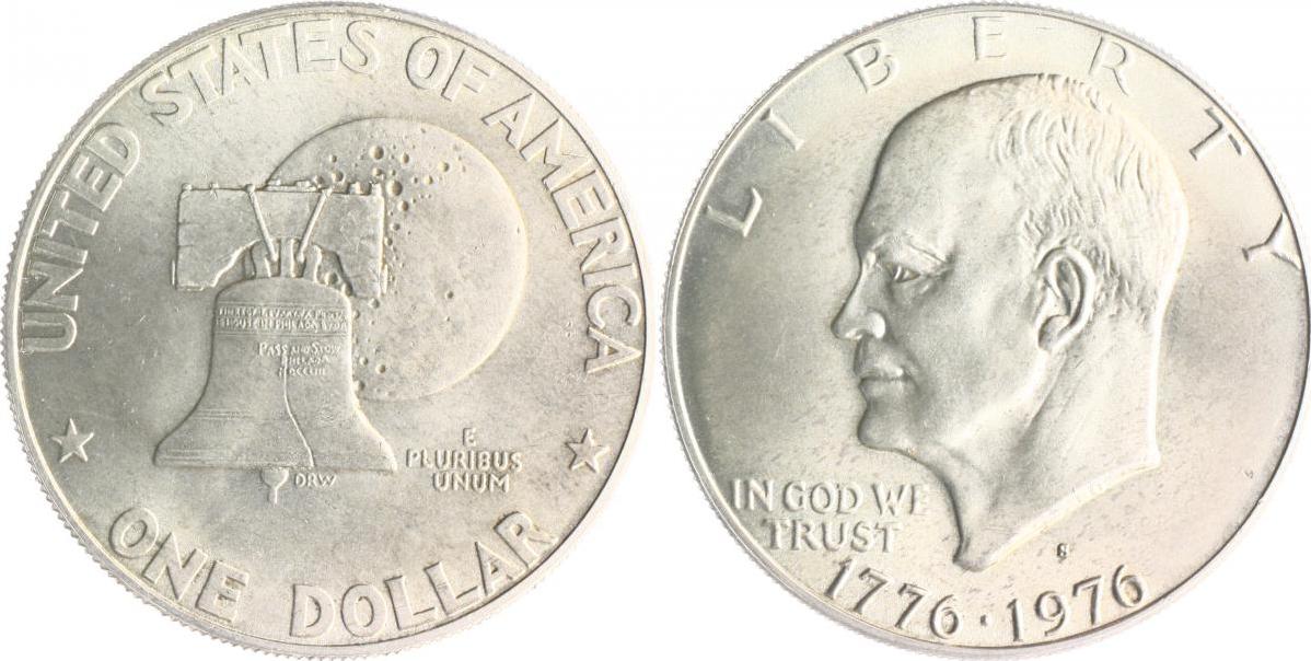 One Dollar Münze 1776 Bis 1976