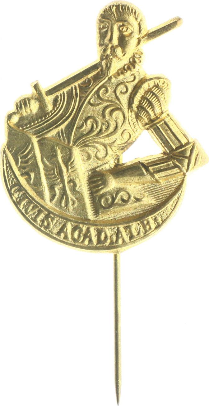 Universitäten Studentenverbindungen MessingAbzeichen, vergoldet o.J