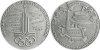 Russland Leichtmetallmedaille Willkommensgruß zu den Olympischen Spielen in Moskau -