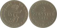 Mecklenburg - Schwerin 2 Pfennige Friedrich Franz II. 1842-1883 -