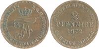 Mecklenburg - Schwerin 2 Pfennige Friedrich Franz II. 1842-1883 -
