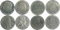 Deutsche Demokratische Republik - DDR Lot von 4 Stücken: Neusilber-Medaillen Neusilber-Medaillen der Gesellschaft zur Förderung des olympischen Gedankens -