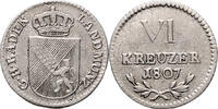 Baden 6 Kreuzer Carl Friedrich 1738-1811 -