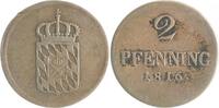 Bayern 2 Pfennig Maximilian I. Joseph 1806-1825 -