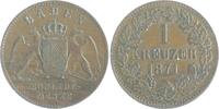 Baden 1 Kreuzer Friedrich I. 1856-1907 -