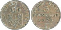 Brandenburg in den Marken - Preussen 3 Pfennige Wilhelm I. 1861-1888 -