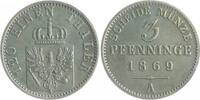 Brandenburg in den Marken - Preussen 3 Pfennige Wilhelm I. 1861-1888 -