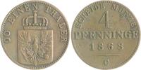 Brandenburg in den Marken - Preussen 4 Pfennige Wilhelm I. 1861-1888 -