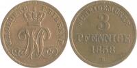 Oldenburg - Birkenfeld 3 Pfennige Nicolaus Friedrich Peter 1853-1900 -