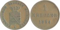 Sachsen-Meiningen 1 Kreuzer Bernhard Erich Freund 1821-1866 -