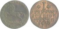 Braunschweig und Lüneburg - Braunschweig,Herzogtum 1 Pfennig Carl II. unter Vormundschaft Georg VI. 1820-1823 -
