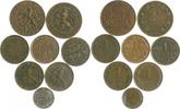 Niederlande Lot von 8 Stücken Willem III. 1849-1890 -