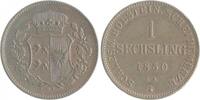 Schleswig-Holstein 1 Sechsling Unter Statthalterschaft 1848-1851 -
