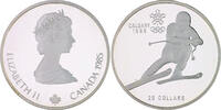 20 Dollar 1985 Kanada Olympische Winterspiele in Calgary 1988 - Skiabfahrt PP