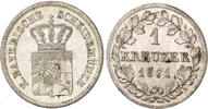 Bayern 1 Kreuzer 1871 Ludwig II. 1864-1886 vz-st