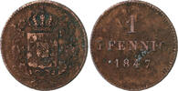 Bayern 1 Pfennig Ludwig I. 1825-1848 -