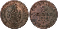 Sachsen-Albertinische Linie 2 Pfennig Johann 1854-1873 -