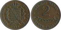 Sachsen-Coburg-Gotha 2 Pfennig Ernst II. 1844-1893 -