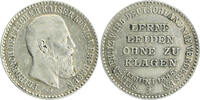 Brandenburg-Preussen Silbermedaille 1888 Friedrich III. 1888-1888, auf seinen Tod, in 2 Mark-Größe, mit Riffelrand ss-vz
