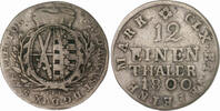Sachsen/ Albertinische Linie 1/12 Taler 1800 I.E.C ss