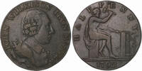 1/2 Penny 1792 Großbritannien Geroge III. 1760-1820 ss-vz