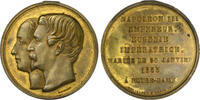Frankreich Vergoldete Bronzemedaille Napoleon III. 1852-1870 -