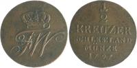 Brandenburg in den Marken - Preussen 1/2 Kreuzer für Schlesien Friedrich Wilhelm III. 1797-1840