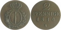 Brandenburg in den Marken - Preussen 2 Pfennige Friedrich Wilhelm III. 1797-1840