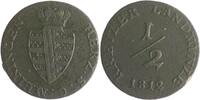Sachsen-Meiningen 1/2 Kreuzer Bernhard Erich Freund unter Vormundschaft 1803-1821 -