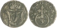 Sachsen-Eisenach 3 Pfennig Friedrich III. v. Gotha-Altenburg 1741-1755