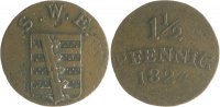 Sachsen-Weimar-Eisenach 1 1/2 Pfennig Carl August 1775-1828