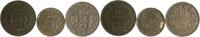 Luxemburg Lot von 3 Stücken Guillaume III. 1849-1890