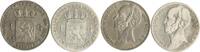 Niederlande Lot von 2 Stücken: 1 Gulden Willem II. 1840-1849