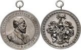 Brandenburg in den Marken - Preussen Bronzemedaille, versilbert Wilhelm II. 1888-1918