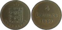 Großbritannien - Guernsey 4 Doubles George IV. 1820-1830