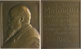 Frankreich Bronze-Plakette auf Alfred Mascuraud -