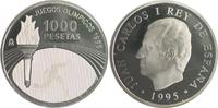 Spanien 1000 Pesetas Olympische Spiele 1996 in Atlanta - Start und Lauf - Hologramm