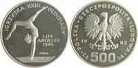 Polen 500 Zloty - Probe Olympische Spiele 1984 in Los Angeles - Gymnasik