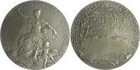 Frankreich Bronzemedaille, versilbert, mattiert III. Republik 1871-1940 -