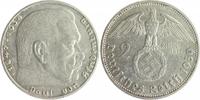 Drittes Reich 2 Reichsmark Paul von Hindenburg