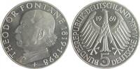 Bundesrepublik Deutschland - BRD 5 Deutsche Mark (DM) Theodor Fontane