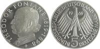 Bundesrepublik Deutschland - BRD 5 Deutsche Mark (DM) Theodor Fontane