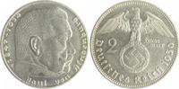 Drittes Reich 2 Reichsmark Paul von Hindenburg