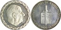 Frankreich Silbermedaille Charles de Gaulle - für Verdienste ums Vaterland